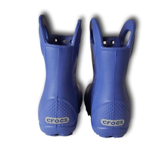 Crocs Kids rain boots blue . size "C 6" - Picture 5 of 8